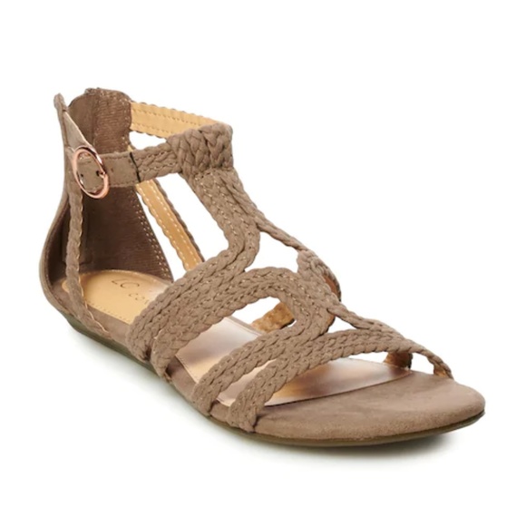 LC Lauren Conrad Popsicle Braided Cage Sandals NIB - Picture 2 of 2